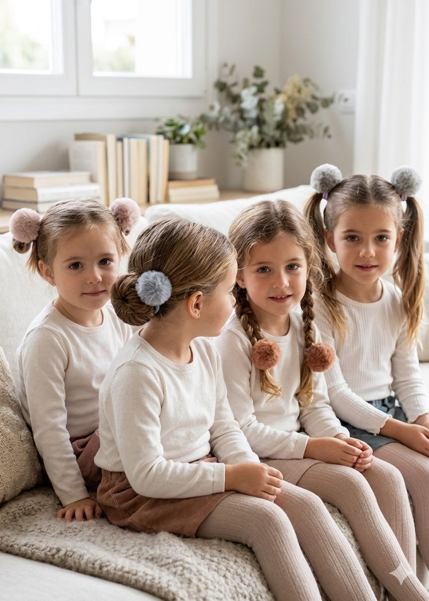Set Elastici Pompon Piccoli Siena