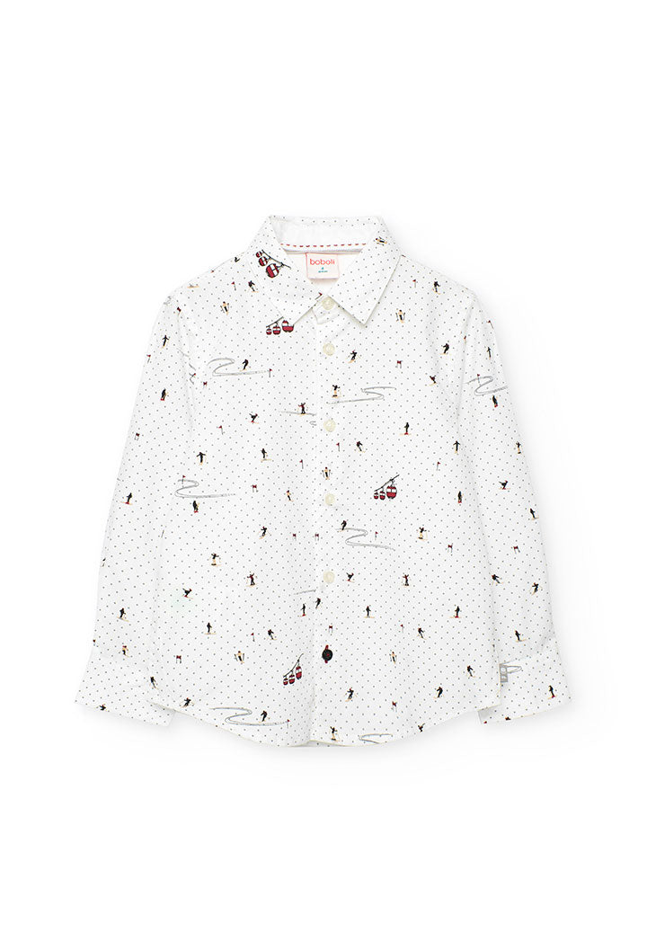 Camicia Popelin Stampato per Ragazzo Boboli