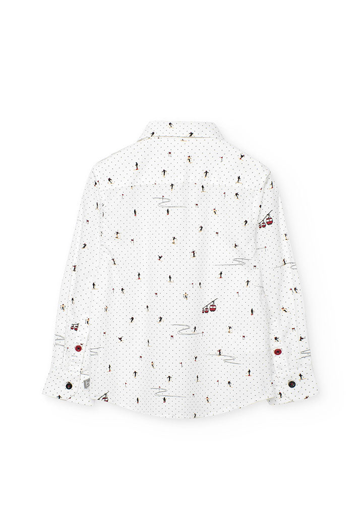 Camicia Popelin Stampato per Ragazzo Boboli
