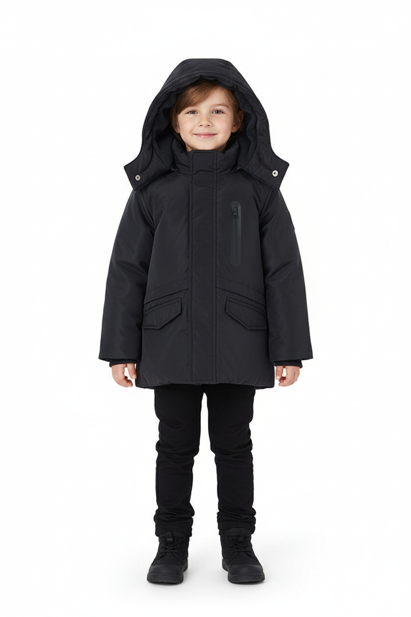 Parka tessuto tecnico per ragazzo