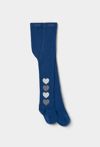 Calzamaglia Cuori Bambina Deep Blue Boboli
