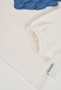 Maglietta Jersey Elastico Bambina Off White Boboli