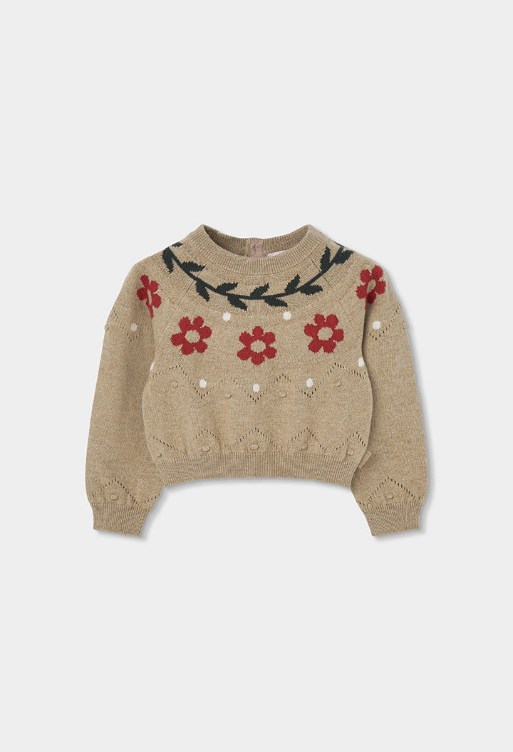 Maglione Maglieria Bambina Camello Boboli