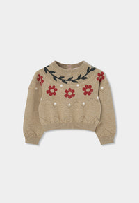 Maglione Maglieria Bambina Camello Boboli