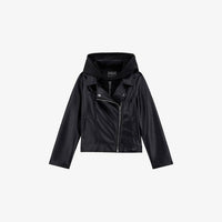 Giacche e capispalla Pu Hooded Ls Jacket W/zip Guess - Bambina