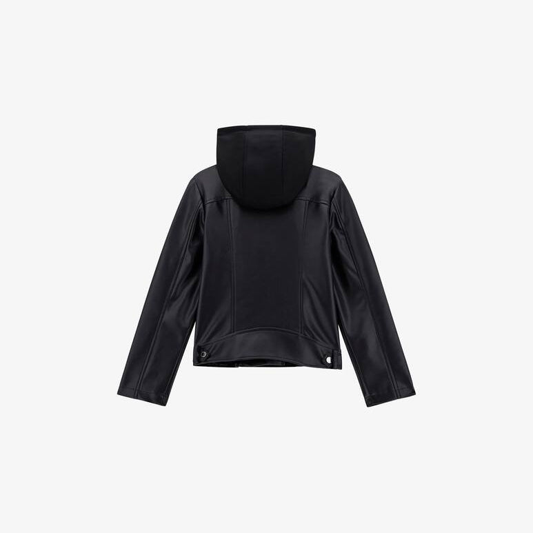 Giacche e capispalla Pu Hooded Ls Jacket W/zip Guess - Bambina