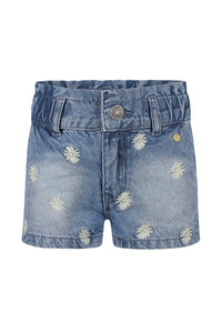Jeans Corto con Margherite Koko Noko - Bambina