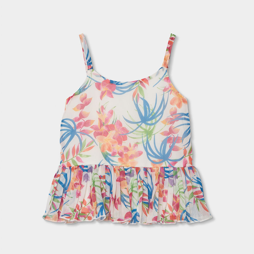 BLUSA GARZA STAMPATO PER RAGAZZA