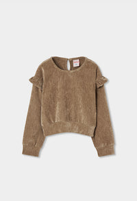 Felpa Ciniglia Ragazza Beige Boboli