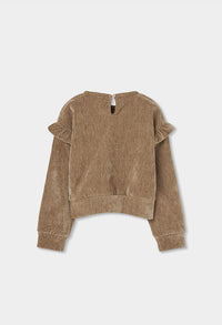 Felpa Ciniglia Ragazza Beige Boboli