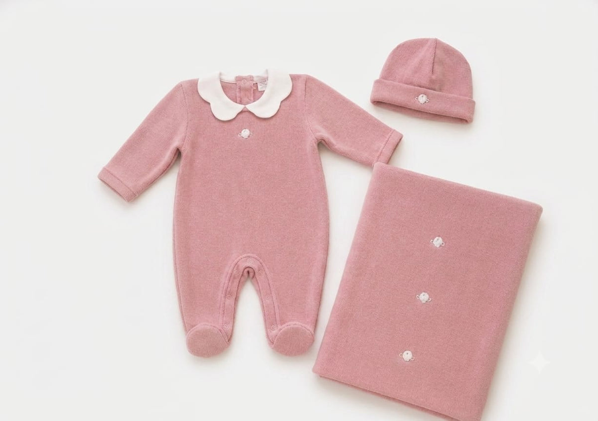 Coordinato Nascita Neonata Rosa Klaiadi