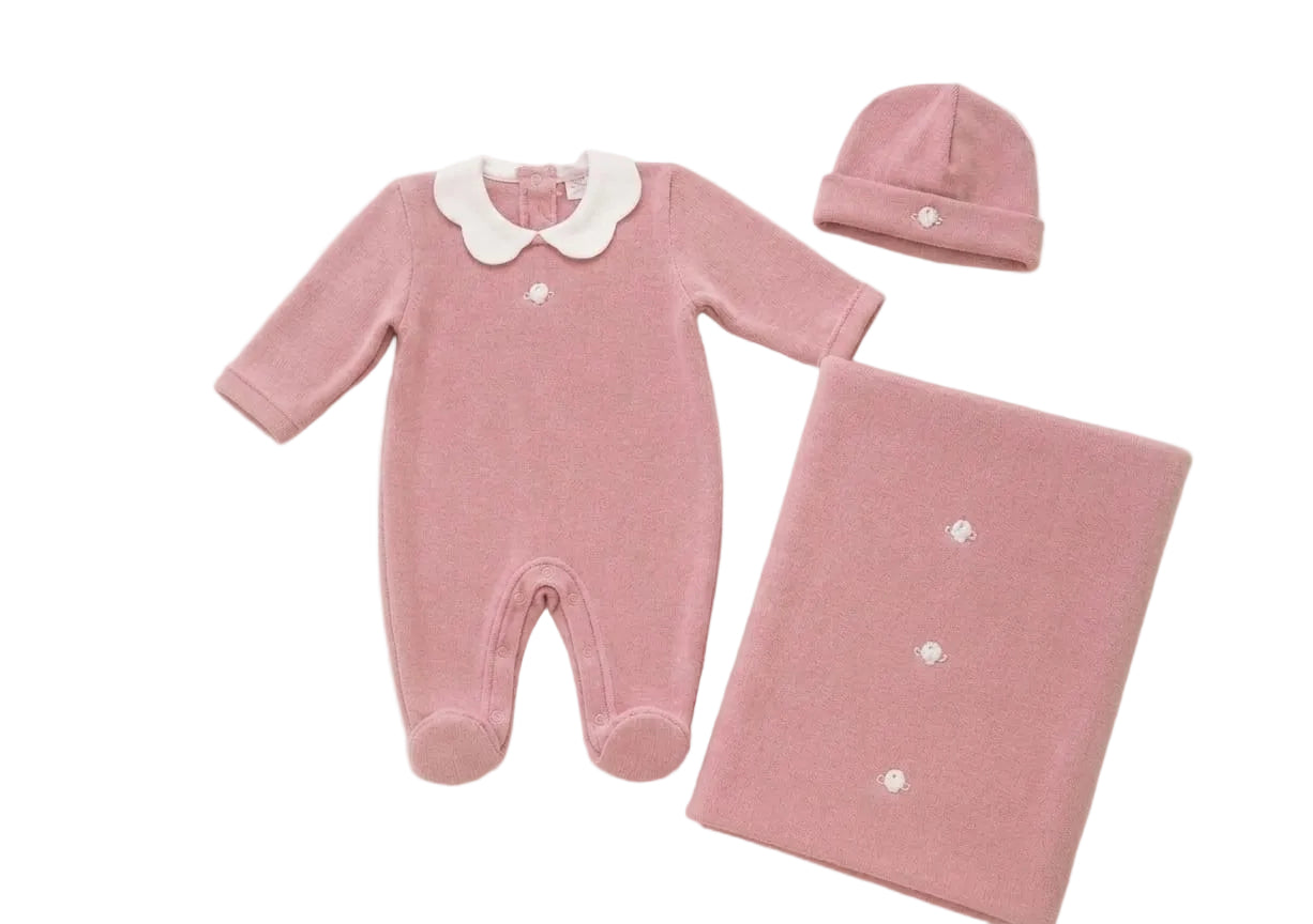 Coordinato Nascita Neonata Rosa Klaiadi