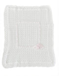 Coperta Culla Bianco-rosa in Filo Pappa & Latte - Neonata