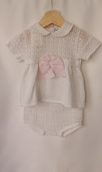 2Pz: Abitino +Coulotte Filo Pappa & Latte - Neonata