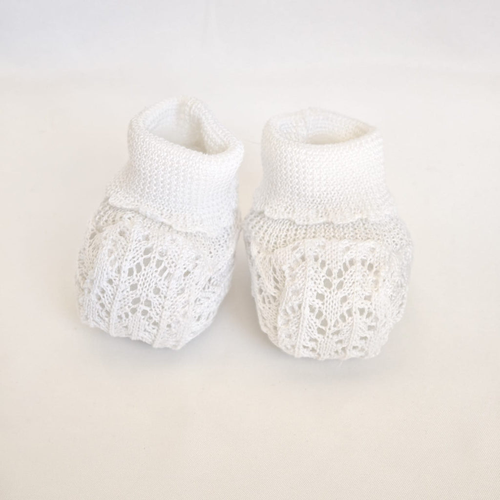 Set Cappellino + Scarpette in Filo Pappa & Latte - Neonata