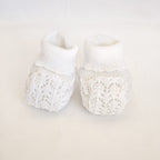 Set Cappellino + Scarpette in Filo Pappa & Latte - Neonata