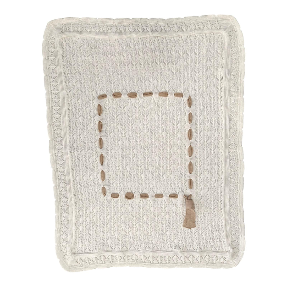 Coperta Culla Panna-corda in Filo Pappa & Latte - Neonata