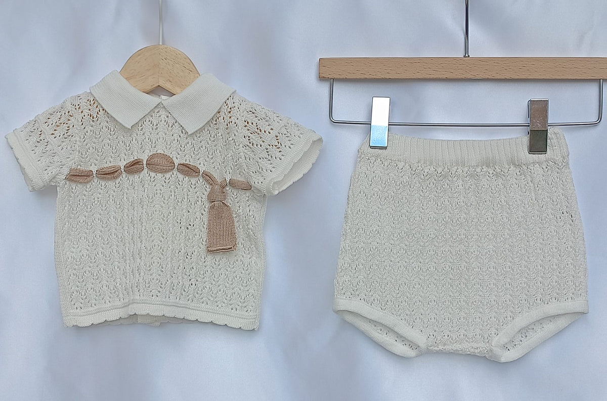 2Pz: Maglietta + Coulotte Filo Pappa & Latte - Neonata