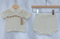 2Pz: Maglietta + Coulotte Filo Pappa & Latte - Neonata