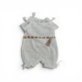 Pagliaccetto Scamiciato + T-shirt Filo Pappa & Latte - Neonata