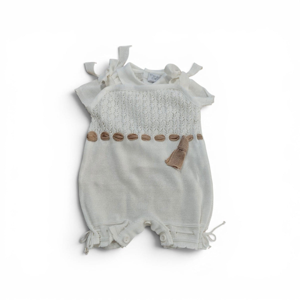 Pagliaccetto Scamiciato + T-shirt Filo Pappa & Latte - Neonata
