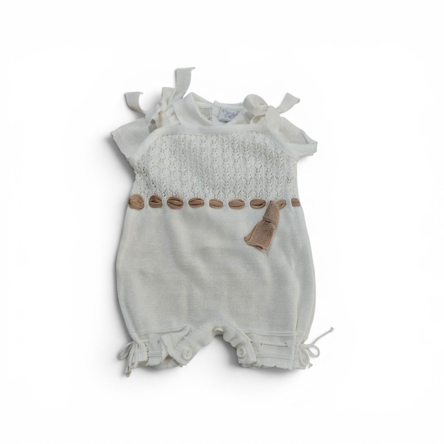 Pagliaccetto Scamiciato + T-shirt Filo Pappa & Latte - Neonata