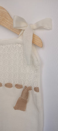 Pagliaccetto Scamiciato + T-shirt Filo Pappa & Latte - Neonata