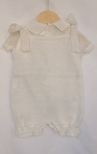 Pagliaccetto Scamiciato + T-shirt Filo Pappa & Latte - Neonata