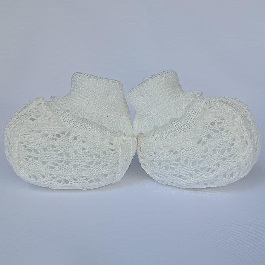 Set Cappellino + Scarpette in Filo Pappa & Latte - Neonata
