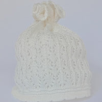 Set Cappellino + Scarpette in Filo Pappa & Latte - Neonata