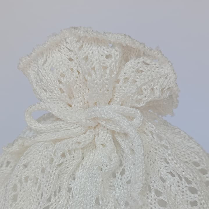 Set Cappellino + Scarpette in Filo Pappa & Latte - Neonata