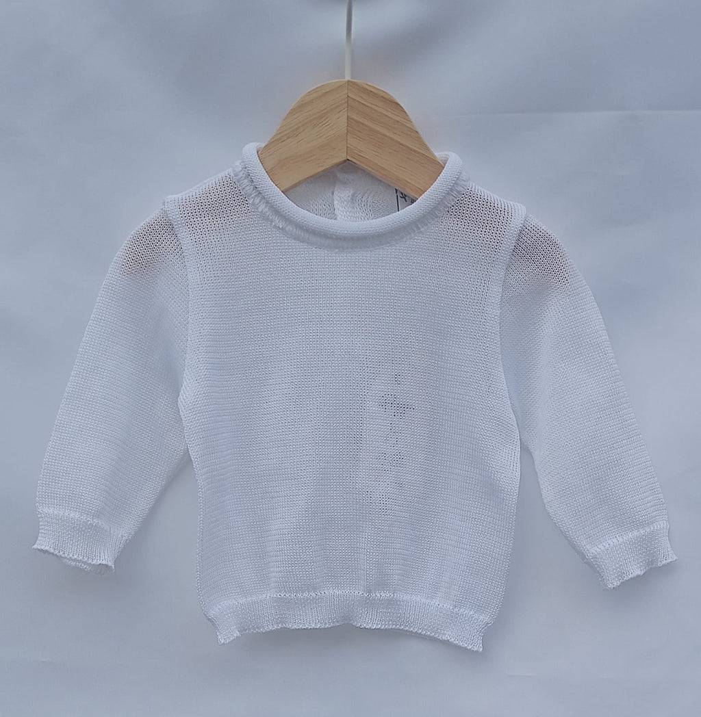 Tutina Scamiciata in Filo Pappa & Latte - Neonato