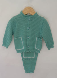 Completo 2 Pezzi Maglietta + Ghettine in Filo Pappa & Latte - Neonato