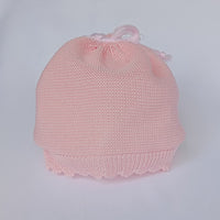 Set Cappellino + Scarpette in Filo Pappa & Latte - Neonata