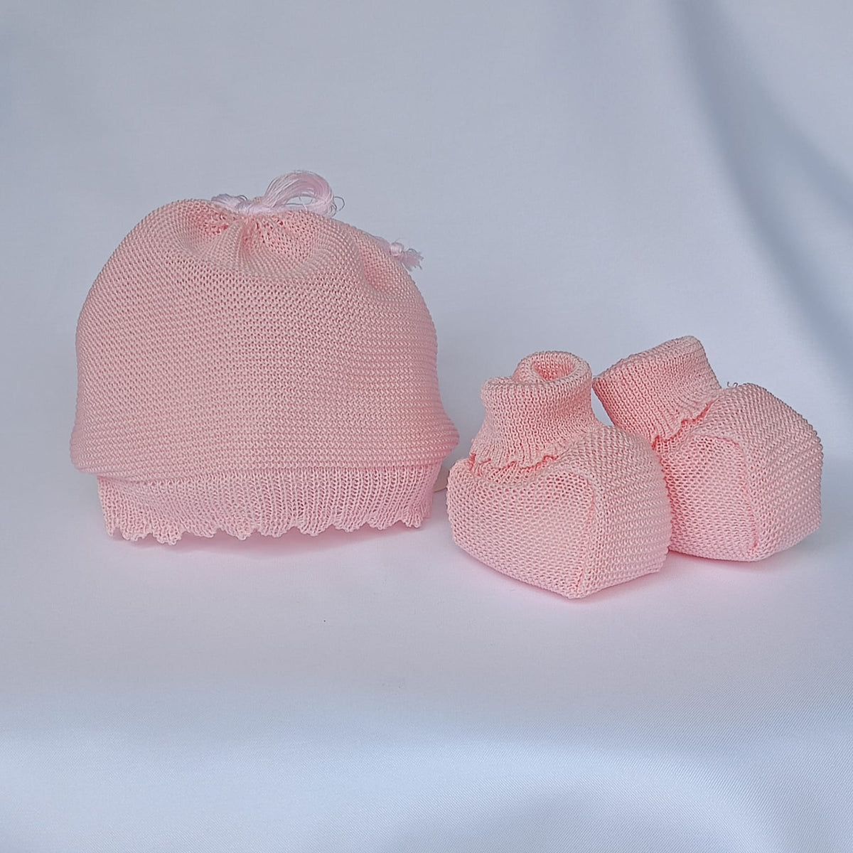 Set Cappellino + Scarpette in Filo Pappa & Latte - Neonata