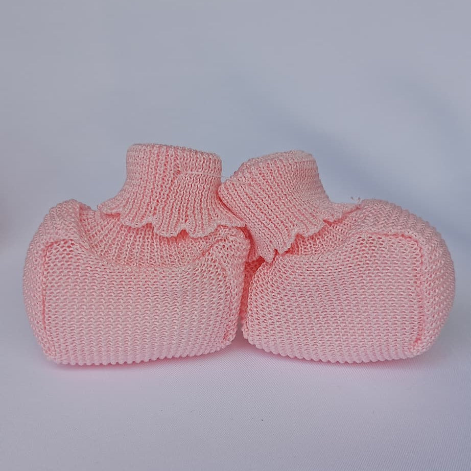 Set Cappellino + Scarpette in Filo Pappa & Latte - Neonata