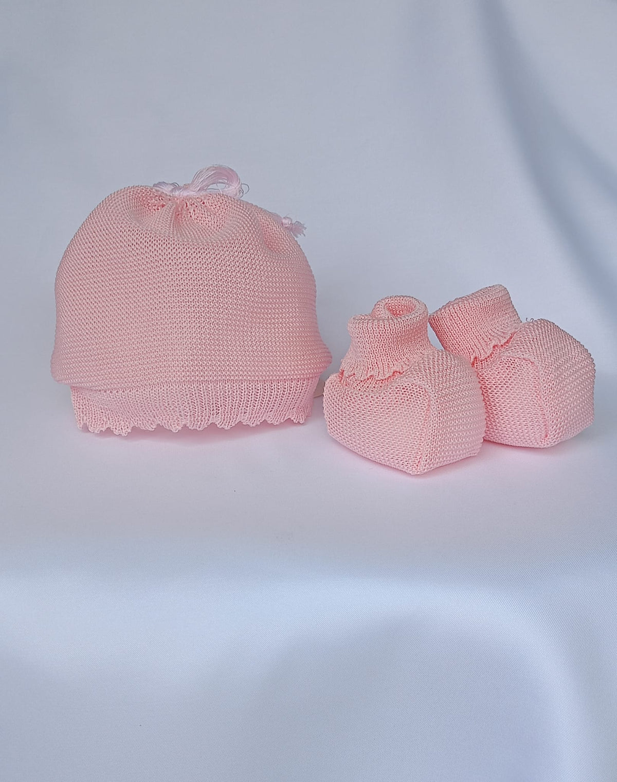 Set Cappellino + Scarpette in Filo Pappa & Latte - Neonata
