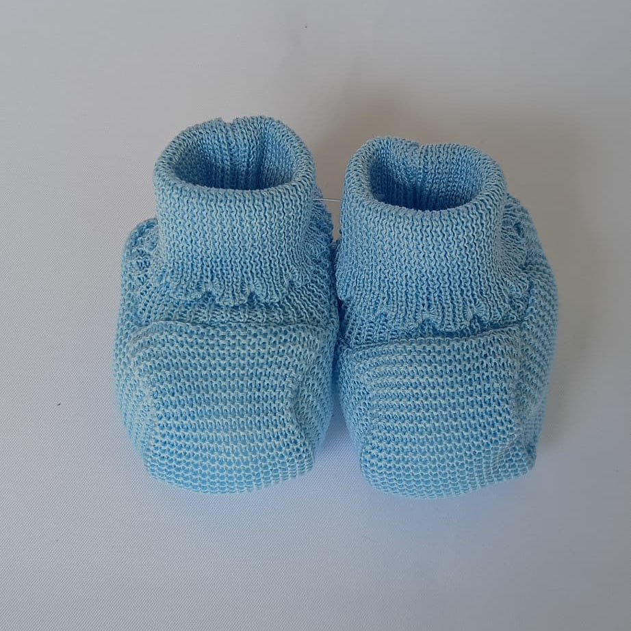 Set Cappellino + Scarpette in Filo Pappa & Latte - Neonata