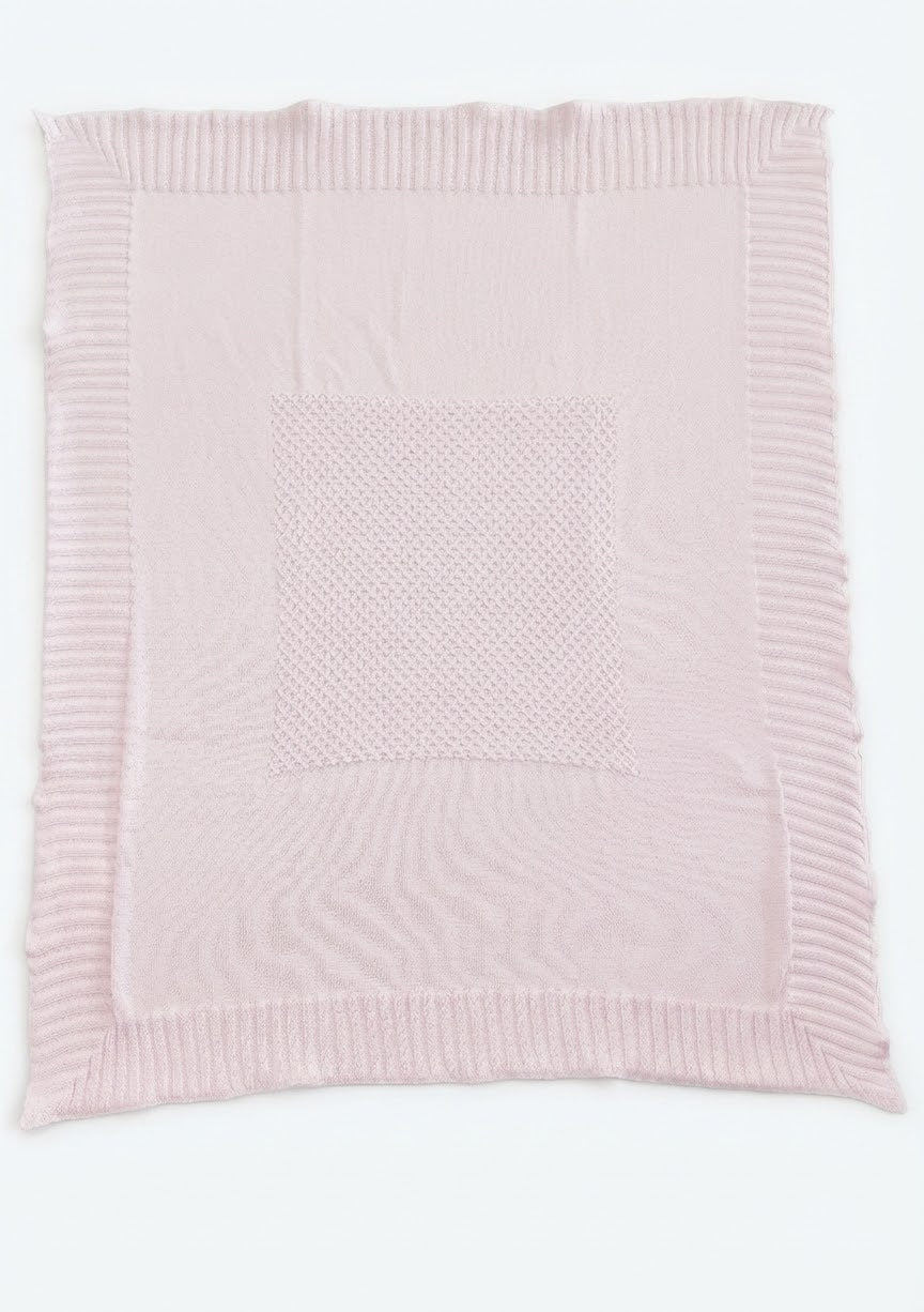 Coperta Culla Rosa Baby in Filo Pappa & Latte - Neonata