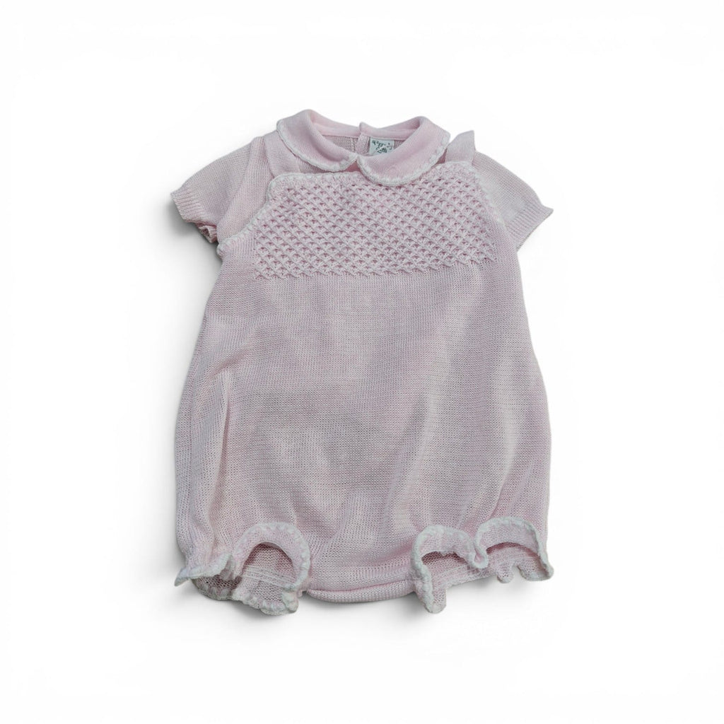 Pagliaccetto Scamiciato + T-shirt Filo Pappa & Latte - Neonata