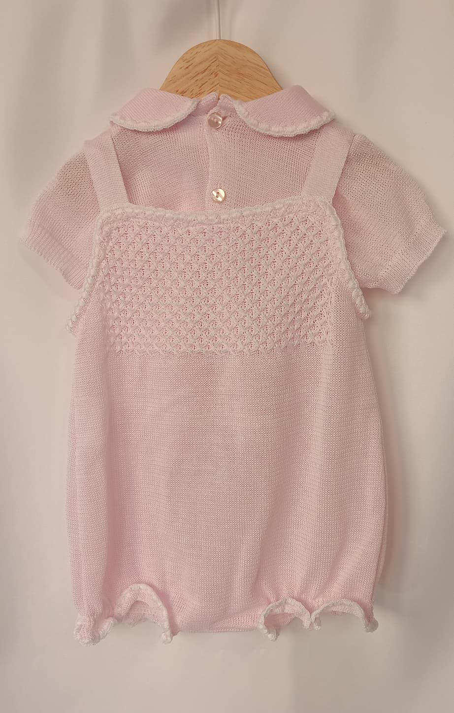 Pagliaccetto Scamiciato + T-shirt Filo Pappa & Latte - Neonata