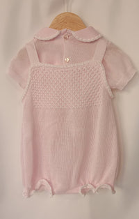 Pagliaccetto Scamiciato + T-shirt Filo Pappa & Latte - Neonata