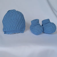 Set Cappellino + Scarpette in Filo Pappa & Latte - Neonata