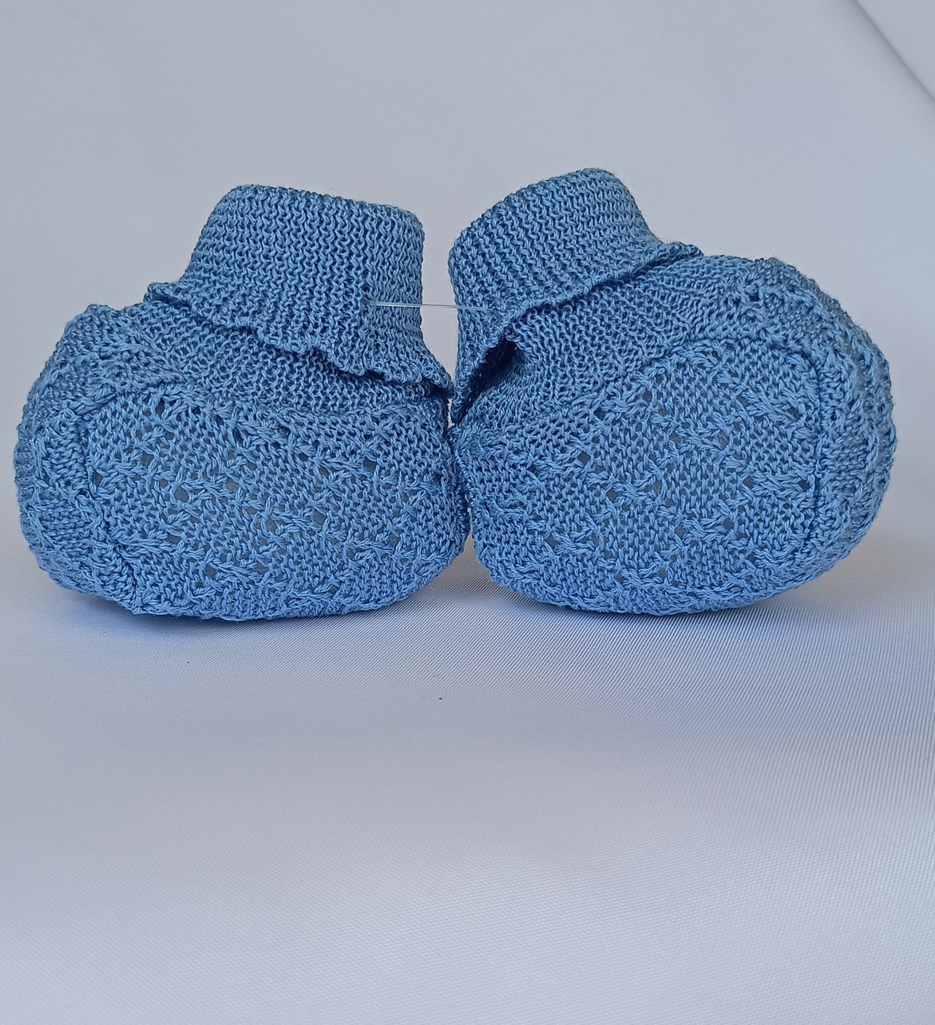 Set Cappellino + Scarpette in Filo Pappa & Latte - Neonata