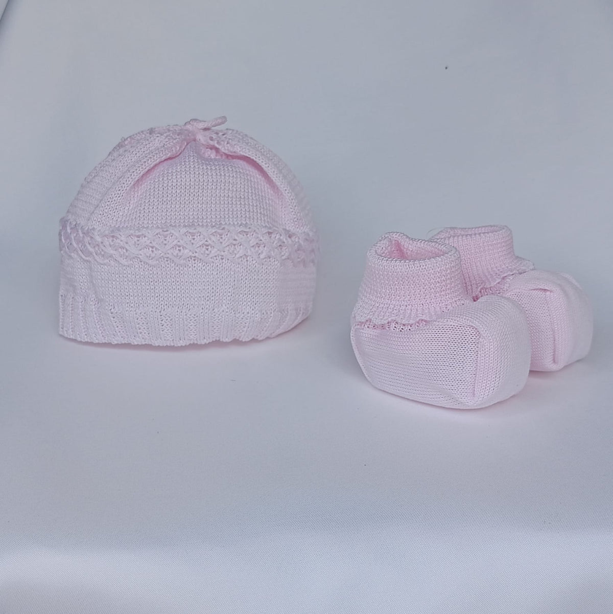 Set Cappellino + Scarpette in Filo Pappa & Latte - Neonata