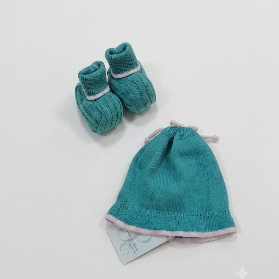 Coordinato Nascita Neonata Ottanio Rosa Prime Emozioni