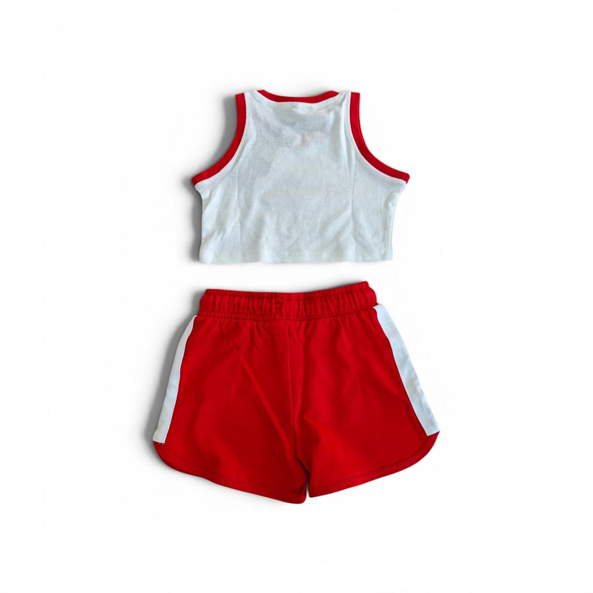 Completo Sportivo Canotta Cropped e Pantaloncino Bambina-ragazza Refrigiwear