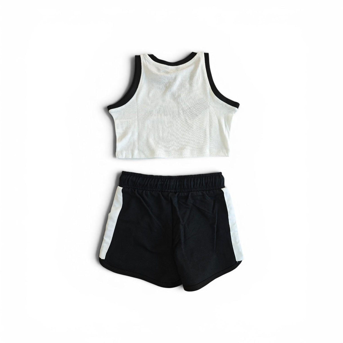 Completo Sportivo Canotta Cropped e Pantaloncino Bambina-ragazza Refrigiwear