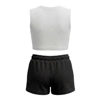 Completo T-shirt Cropped e Pantaloncino Bambina-ragazza Refrigiwear