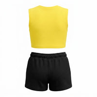 Completo T-shirt Cropped e Pantaloncino Bambina-ragazza Refrigiwear